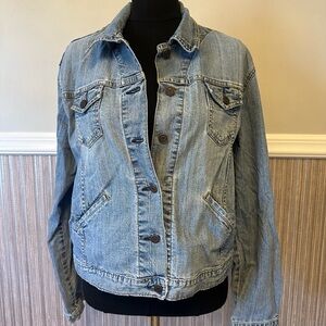 Levi Strauss Signature Denim Jacket Light Wash Women’s Size 12/14 Y2K